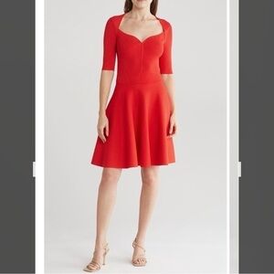 Ted Baker London Milly Sweetheart Sweater Dress in Red Size US 6/Ted 2